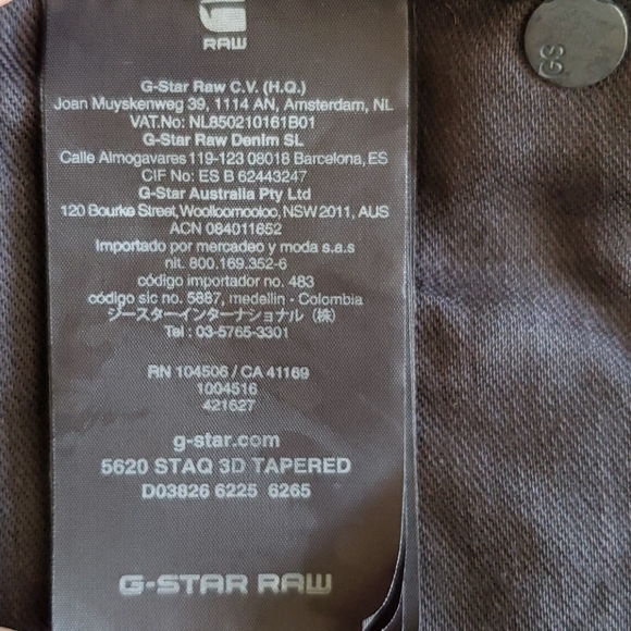 G-STAR RAW Men's Black Jeans Size 38 - Picture 10 of 15
